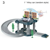 Shulemin automobilska igračka trkaća garaža Najmanji detalj Realistični automobili dodatne opreme Oko