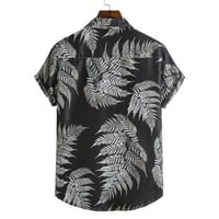 Štednja havajska košulja za muškarce Ljeto plaža Lagana lagana ispis Ispirt bluza s kratkim rukavima,