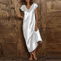 Ženske haljine Ljetne casual ljetne haljine za žene klizalište Fit & Flare haljina bijela s