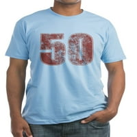 Cafepress - 50. rođendan crvena grunge ugrađena majica - ugrađena majica, vintage fit mekani pamučni
