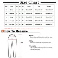 Ženske elastične struke hlače za ispis posteljine od labavih udobnih hlača povremene hlače sa visokim
