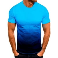 Kompresijska košulja u Uorcsa MENS s kratkim rukavima printurcirajući izrez za izrez na majici majica
