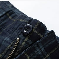 Koaiezne Muške labave pantalone Muške modne karirane radne mreže Skraćene kratke hlače Ljeto Novo Omladinski