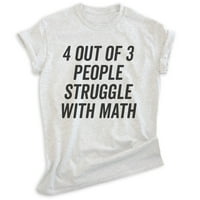 Od ljudi se bore sa matematičkom majicom, unise ženska muska majica, matematička majica, inženjering