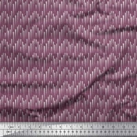 Soimoi Moss Georgette tkanina dijagonalna linija mala ispisna tkanina od dvorišta široka