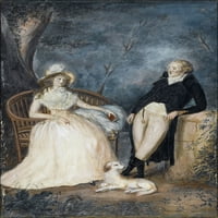 24 X36 Galerija, Goethe i Charlotte von Stein u razgovoru akvarel kasnog 18. veka