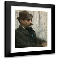 Édouard Manet Black Moderni uokvireni muzej Art Print pod nazivom - Portret Alphonse Mauraau