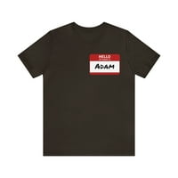 Adam Nametag majica, zdravo moje ime je Adam
