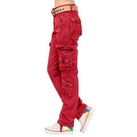 Viadha žene dame čvrste hlače Hippie punk pantalone Streetwear Jogger džep labavi kombinezoni duge hlače