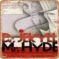 Metalni znak - dr. Jekyll i gospodin Hyde - Vintage Rusty izgled