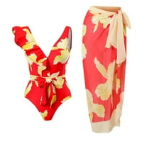 Ženski kupaći kostimi + jedan prikrivanje Vintage Print Monokini Bikini Tankini set kupaći odijelo
