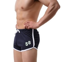 Hlače za muškarce Muški ljetni casual tanki brzi sušili zrak-dimljivi fit sportske kratke hlače plavi