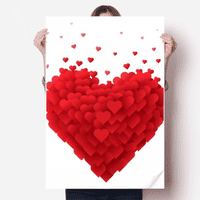 U obliku crvene srcu zaljubljeni naljepnica za ukrašavanje naljepnica za naljepnice za playbill pozadina