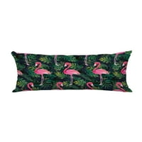 Šareni flamingo tropski listovi navlaka za tijelo navlaka jastuk za zaštitu jastučnice