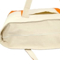 Ženska personalizirana kupovina tote torbica monogram narančastog balentnog patentnog sa zatvarača -