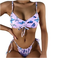 Bikini vrhovi za žene zavoj bikini kratke hlače Push-up jastučić kupaći kostimi set kupaći odjeću za