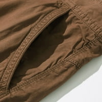 Muški lagani multi džep pamučni povremeni teretni kratke hlače, vanjski Twill Camo kratke hlače sa mutilskim