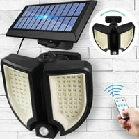 Novobey COB LED vanjski LED solarni PIR senzor motala zidova, vodootporan vanjski vrtni senzor Sigurnost