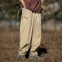 SNGXGN MENS JOGGERS teretni pantalone džepovi hop bagegy harem hlače MENS Cargo Hlače, Khaki, veličina