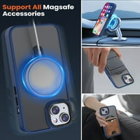 Sochoi silikonska futrola za Apple iPhone Pro CASE s magnetskom nevidljivom postoljem, plavom bojom