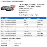 Sklop lijeve farove - kompatibilan sa - Subaru Impreza 2013