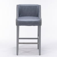 Hassch set tapecirane stolice za tapecirane stolice, moderne barske stolice sa laganim noktima, staklene