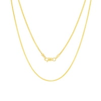 Nurandold 14k žuto zlato solid franco dijamantski rez pšenični ogrlica od lanaca, muški ženski jastog