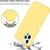 iPhone Pro Case, Slim Fit Likvidni silikonski šcock Soft Gel gumeni branik protiv ogrebotine Otkucane