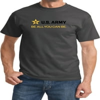 Vojska biti sve što možeš biti crna i zlatna traka majica, 5xl crvena