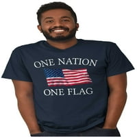 Jedna nacija nevolje zastava USA ponos muške grafičke majice Tees Brisco brendovi m