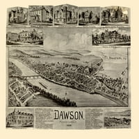 Dawson Pennsylvania - Fowler - 23. 28. - Mat umjetnički papir