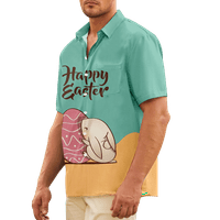 Muškarci i dječaci Uskršnje košulje Happy Easter Regular Fit Ležeran gumb kratkih rukava dolje Havajska
