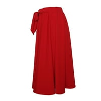 Linijska mini suknja zapadnu suknje za žene modni ženski ženski visoki struk a-line suknje zavoja zavoja