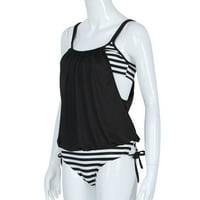 Bikini suknje donji prugasti prugasti nosač za spajanje kupaćim kupaćim kupaćim kupaćim kostimima ženske