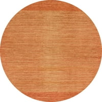 Ahgly Company u zatvorenom okruglom sažetkom narančasti crveni apstraktni prostirke, 8 'krug
