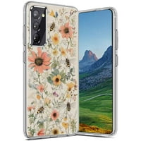 Floral-Bee-Garden-Designs - Telefonska futrola, dizajnirana za Samsung Galaxy S Fe Case Soft TPU za