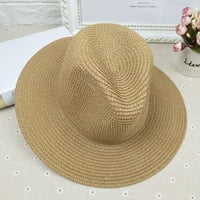 Vintage britanska stila unise panama šešir - bombona boja anti-uv ljetna odjeća