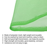 Uxcell mrežasta tkanina rastezanje za vrećicu za mrežu, džep ruksaka, trava zelena 3,28ft
