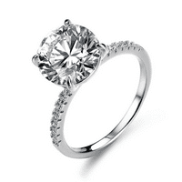 5ct d moissanite angažman prstenovi za žene Sterling Srebrna godišnjica vjenčani prstenovi okrugli rez
