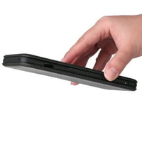Novčani futrola za OnePlus Pro 5G, [Anti Scratch] Slim Fit [Carbon Fiber] Premium PU kožna flip futrola