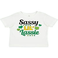 Tintastični dan Saint Patricki Sassy Lil 'Lassie sa Shamrocks poklon Toddler Toddler Girl Majica