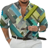 Voguele Muška majica Rever izrez T66 Okrenite navratnike Bluza za odmor 3D digitalni tisak Tee CHJ-NSCS-JH