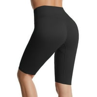 Oalirro High Struk 19 Bikarske kratke hlače za žene, mekani crni trening joge trčanja