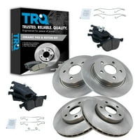 Prednji i zadnji keramički disk kočnica i rotor komplet za Ford Focus New BKA FITS Odaberite: 2012-