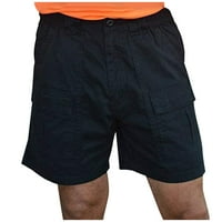 Cuoff Hotsas Muška ležerna boja na otvorenom Pocket plaža Radna pantalona na plaži Kratke hlače Black