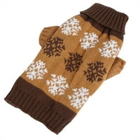 Džemper za pse, štenad odjeća za pse zima odjeća toplo kućne džemper snježne pahulje tiskane slatke