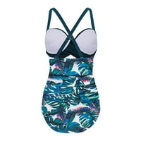 Slatke plave žene izrez jednoj kupaćim kostimima Halter kupaći kostim