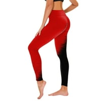 Ženske rastezanje joge tajice Fitness Trčanje Yoga Pant Summer Clear Boja Blokiranje hlača elastični