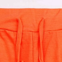 Ženska modna ležerna odjeća Set odjeće za odjeću 2-komadne čvrste boje Top hlače dugih rukava sportske