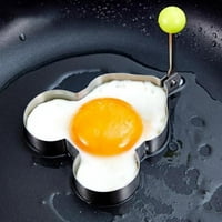 Kalup za jaje za jaje za prženje, okrugli srčani zvjezdani oblik rakogni prsten za hvatanje za muffine